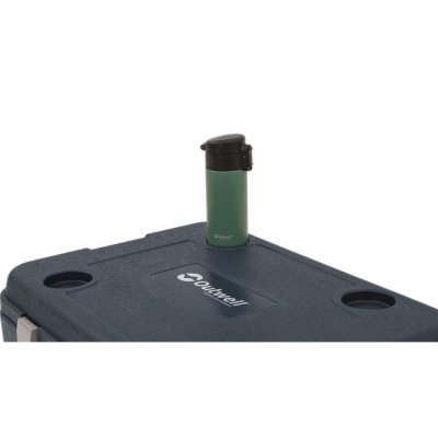 Four cup holders on the cover - Cooler for outdoor recreation
