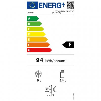 Energy class Outwell EcoCool Prime Cooling Box