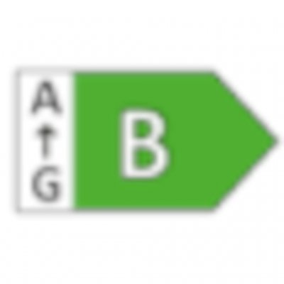 Energieklasse B garandeert een lange gebruiksduur op de accu.