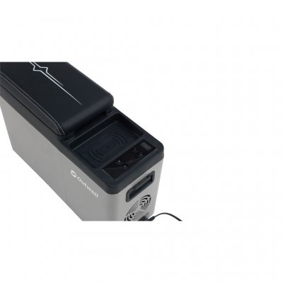 Krijg een middenconsole voor uw auto met een zacht gevoerde deksel, draadloos opladen en directe toegang tot de koelbox.