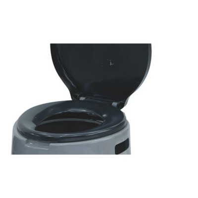 Portable toilet of 7 liters with lid, seat and removable collection container