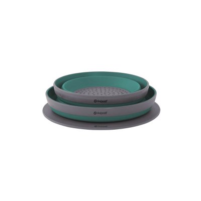 Foldable set that takes up little space in the camping gasket.