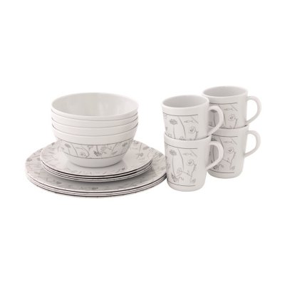 Outwell Dahlia - camping service for 4 people in melamine.