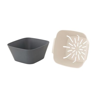 Bowl and colander in tableware Tulip from Danish Outwell.