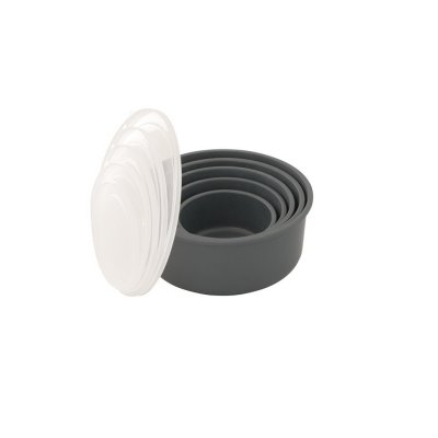 Packed easily into each other to take little space in the camping equipment
