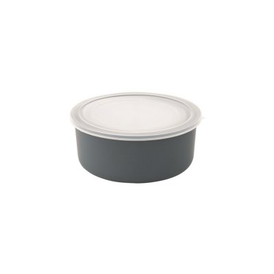 Convenient set of five bowls and transparent lid.