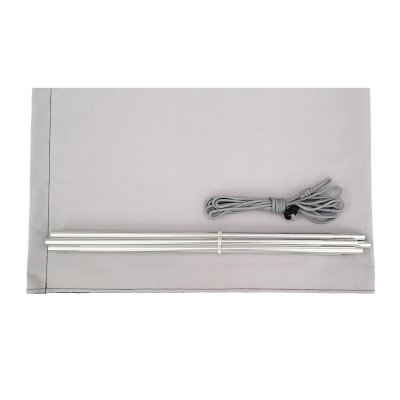 Projector screen, rods and line included.