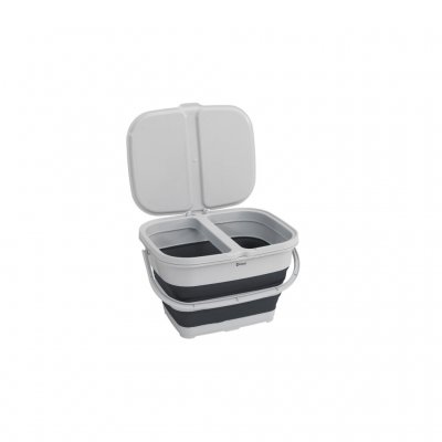 You can have two compartments with different types of waste