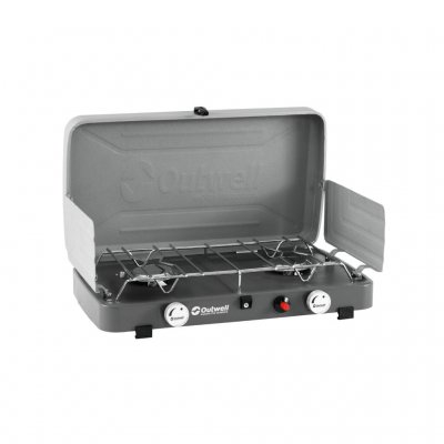 Outwell Olida Camping stove with two burners of 3000W for single use bottles