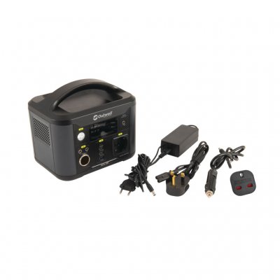 Charging cables for 230V and 12V are included