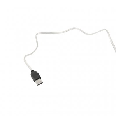 The lamp's power source is 230V or USB (mains adapter not included)
