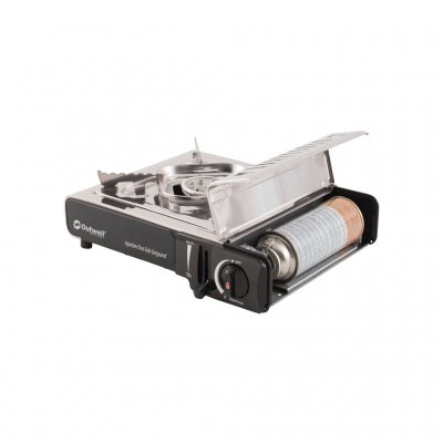 Compartiment voor gasfles op de Outwell Appetizer Solo Gas Cooker.