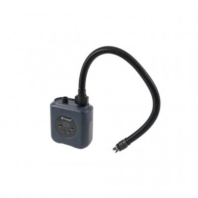 Lang og fleksibel slange som leveres med 7 forskjellige ventiladaptere og en Outwell FHF-ventiladapter.