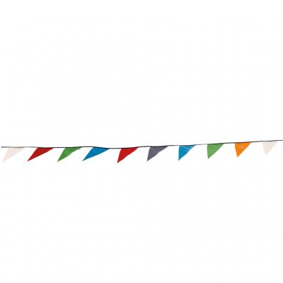 Flag game for tents and awnings.
