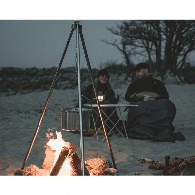 Lichte tripod van aluminium.