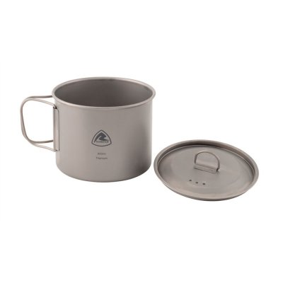 Robens Titanium Pot 0.9L - for cooking on the gas stove or open fire