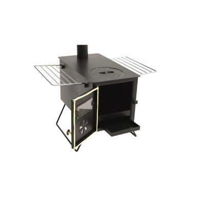 Large door and ashtray make it easy to fire in.