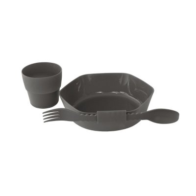 Bowl, spoon and fork and mugg- ideal for outdoor and camping