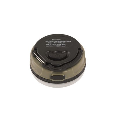 Een magneet aan de onderzijde maakt het mogelijk om de lamp bijvoorbeeld aan een auto te bevestigen.