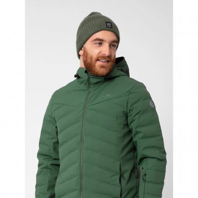 Logo on the front and in soft stretchy material.