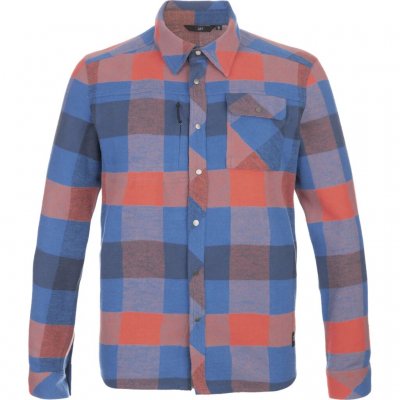 Praktisch en comfortabel flanellen overhemd van het Zweedse merk 2117, gemaakt van biologische katoen en gerecycled polyester.