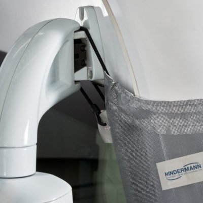 Attachment to high rearview mirror.