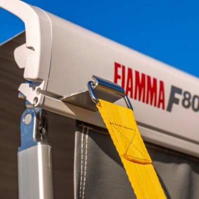 Attaches to the front profile of the awning.