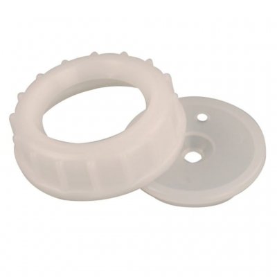 Lid with bottom with hole for hose.