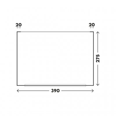 Plattegrond van de Telta Life 390 voortent.