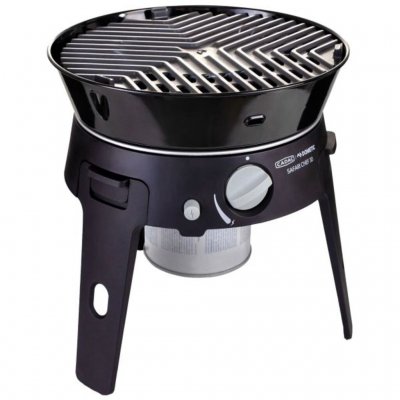 De grill heeft een grillplaat.