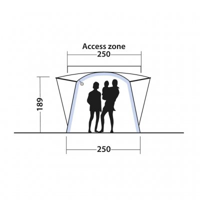 Hoogtematen voor Outwell Daytona Air autotent
