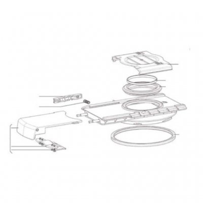 Complete closure mechanism for Dometic waste tanks.