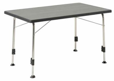 Dukdalf Stabilic 3 Wood Grey - Durable camping table with adjustable legs and water resistant table top.