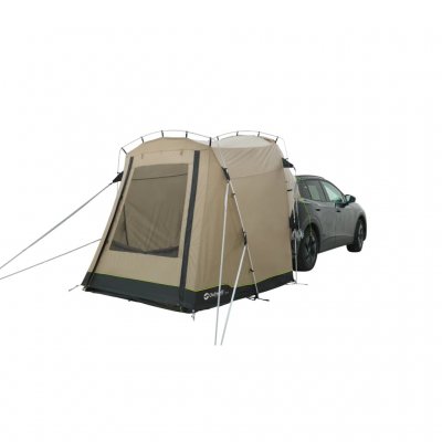 Outwell Dune SUV met gesloten deur. Gebruik de tent vrijstaand wanneer je met het voertuig wilt wegrijden.
