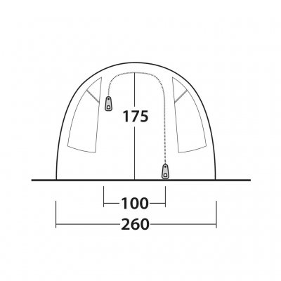 Deurschets van de familietent Outwell Durango 4.