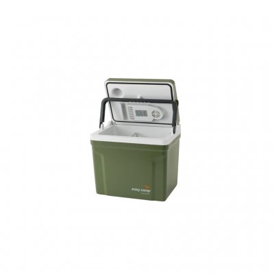 De koelbox heeft een inhoud van 24 liter.