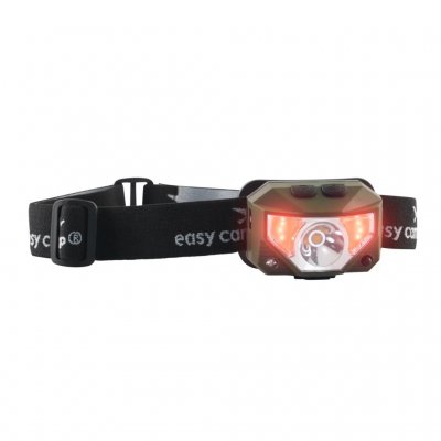 De Crowberry-hoofdlamp van Easy Camp heeft een verstelbare hoofdband.