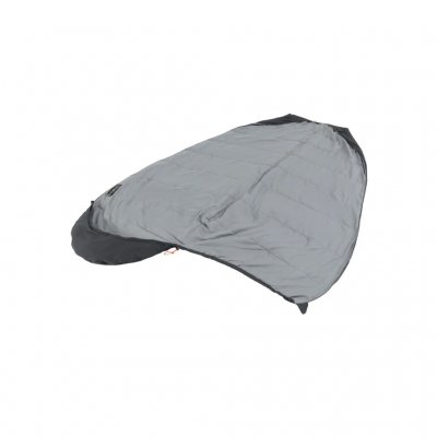 De slaapzak kan volledig worden geopend en als een deken worden gebruikt.