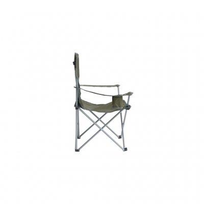 De Spruce Arm Chair Olivine is een stevige en opvouwbare stoel, perfect voor kamperen.