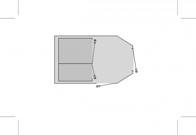 Sketch for floor for footprint Easy Camp Base Air 500