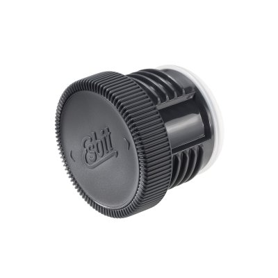 Combined screw and pouring lid on the thermos that is guaranteed to keep tight.