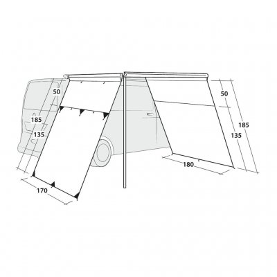 Afmetingen met hoogte, breedte en diepte