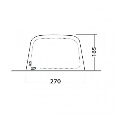 Afmetingen voor Outwell Fastlane 300 4-berth Annexe