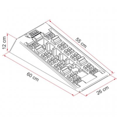Afmetingen voor Fiamma Level System Jumbo