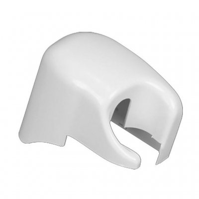 Fiamma F45i eindkap voor de rechterzijde met slinger in wit