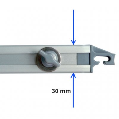 Geschikt voor Fiamma rafter met een breedte van 30 mm.