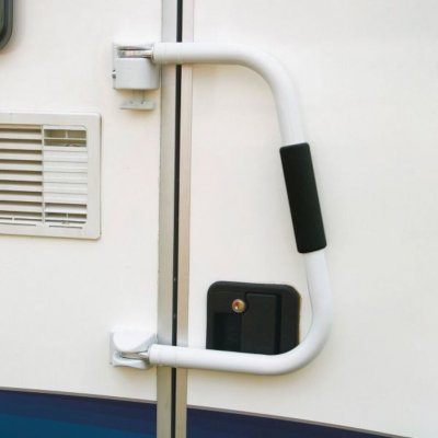 Fold the door for extra burglary protection.