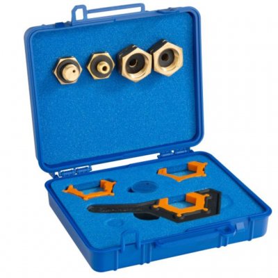 Tools are included to mount the adapters.