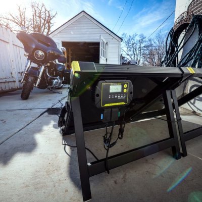 Charge your 12V battery where there is no electricity.