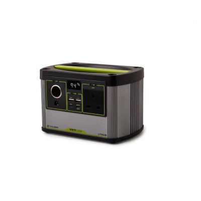 Small power station with socket 230, USB, USB-C, USB PD and 12V. For camping, cottage or outdoor activities.